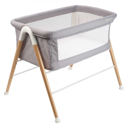 Camera copilului - BabyGo - Patut cu cadru din Lemn Goodnight Grey
