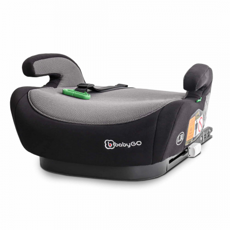 Produse - BabyGo - Scaun auto booster Bursa IV Black, 125-150 cm, certificat R129