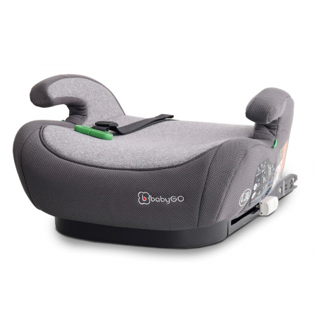 Produse - BabyGo - Scaun auto booster i-Size Bursa IV Grey, 125-150 cm, certificat R129