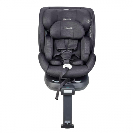 Scaune auto rotative 360° - BabyGo - Scaun auto rotativ Prime 360, Black, 40-150 cm, certificat R129