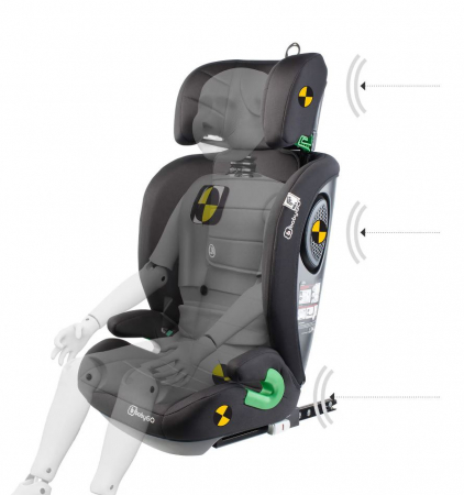 BabyGo - Scaun auto SafeChild2 Black, 100-150 cm, certificat R129 [7]