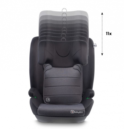 BabyGo - Scaun auto SafeChild2  Grey, 100-150 cm, certificat R129 [7]