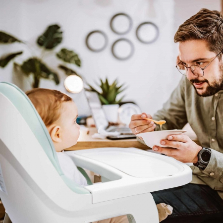 BabyGo - Scaun de masa transformabil Scandi Grey [11]