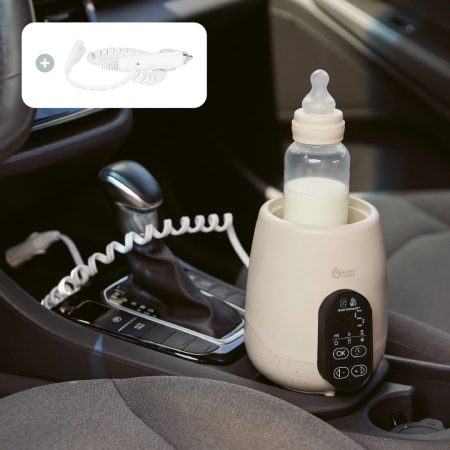 Babymoov - Incalzitor si sterilizator biberoane (recipiente) pentru casa si masina NutriSmart+ Mineral Beige [1]