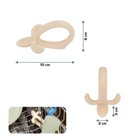 Babymoov - Lingurita bebe 2-in-1 din silicon, pentru diversificare si dentitie [6]