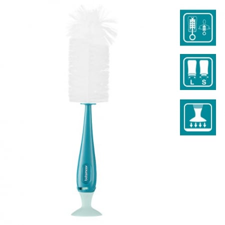 Produse - Babymoov - Perie biberoane 2 in 1 albastru