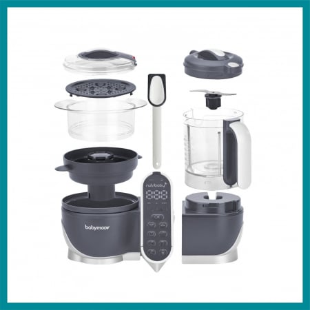 Babymoov - Robot multifunctional 5 in 1 Nutribaby (+) Industrial Grey [12]