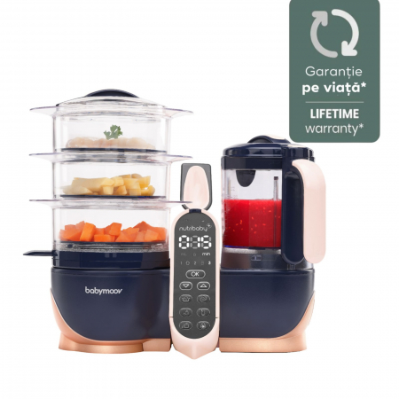 Servire masa copii - Babymoov - Robot multifunctional 5 in 1 Nutribaby (+) XL