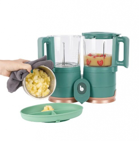 Babymoov - Robot multifunctional Nutribaby Glass 4 in 1 din sticla si otel inoxidabil [8]