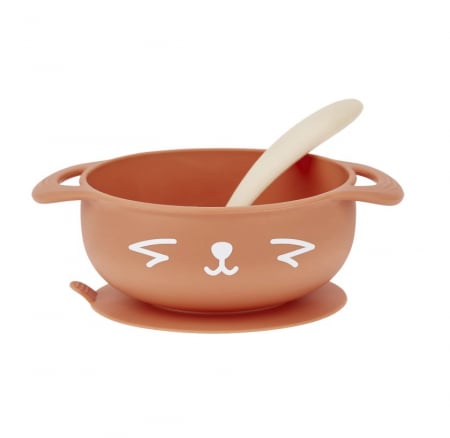 Servire masa copii - Babymoov - Set de hranire Taste' ISY din silicon, Vulpita