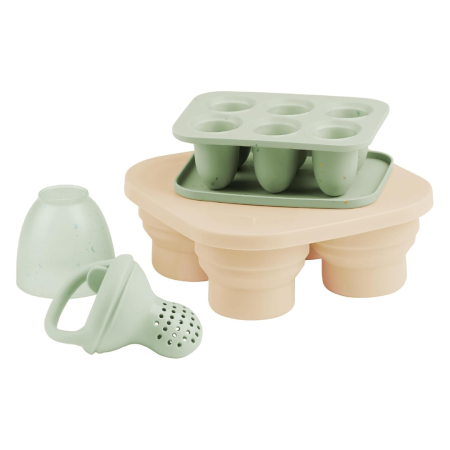 Produse - Babymoov - Set recipiente din silicon si feeder pentru bebelusi