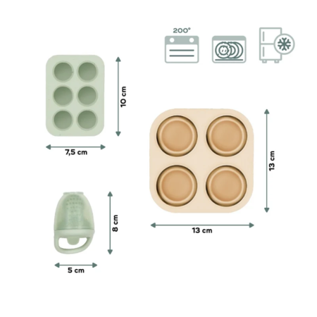 Babymoov - Set recipiente din silicon si feeder pentru bebelusi [7]