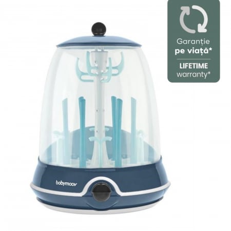Servire masa copii - Babymoov - Sterilizator electric si uscator de biberoane 2 in 1 Turbo (+)
