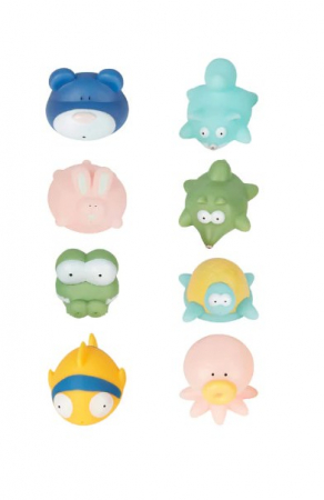 Cadite bebe si accesorii baie - Badabulle - Jucarii de baie Rigolo Splash 8 bucati