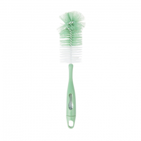 Servire masa copii - Badabulle - Perie de biberoane 2 in 1 verde
