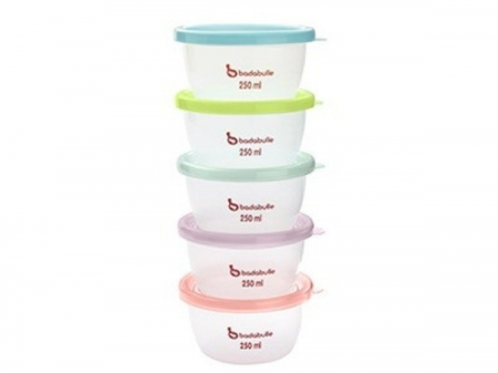 Badabulle - Set alimentatie - Geanta termos, 5 boluri, cana cu tetina si 2 lingurite de silicon [3]
