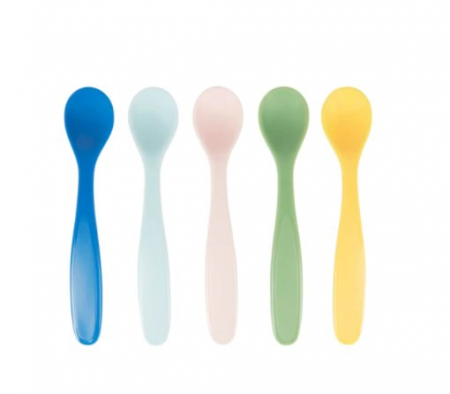 Servire masa copii - Badabulle - Set de 5 lingurite Pastel