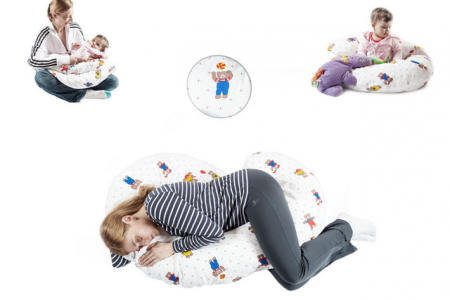 Perne pentru gravide si alaptat - Bebedeco-Perna Gravide 3In1 (Imprimeu)