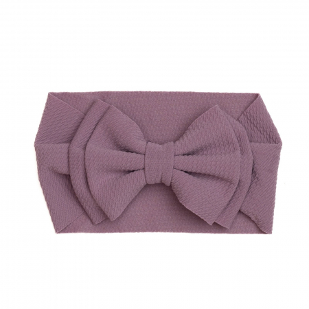 Bentite bebe - Bentita lata, bebe, cu funda dubla, poliester, Melvelo, Rice - Mauve