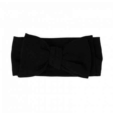Bentite bebe - Bentita lata, bebe, cu funda proeminenta, bumbac, Melvelo, Bushy - Black