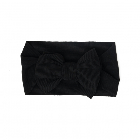 Bentite bebe - Bentita lata, bebe, cu funda, spandex, Melvelo, Stripe - Black