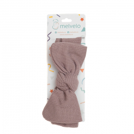 Bentita lata, bebe, funda cu  nod, bumbac, Melvelo, Rope - Dusky Lilac [1]