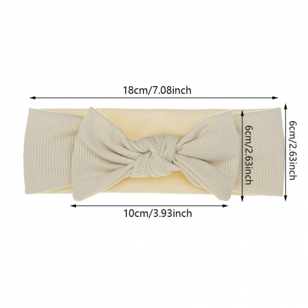 Bentita lata, bebe, funda cu nod, poliester, Melvelo, Classic - Cream [4]