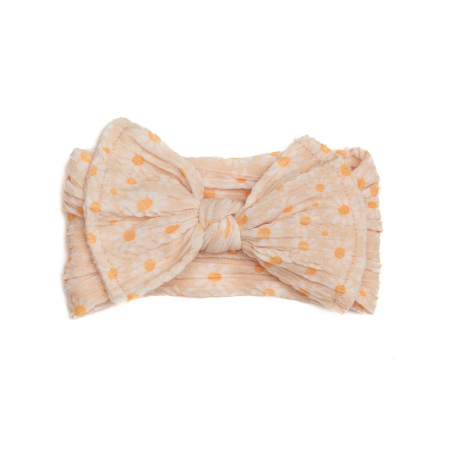 Bentite bebe - Bentita lata, bebe, funda cu nod ,spandex, Melvelo, Flower - Orange