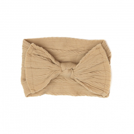 Imbracaminte si incaltaminte - Bentita lata, bebe, funda cu nod, spandex, Melvelo, Knitwear - Vanilla