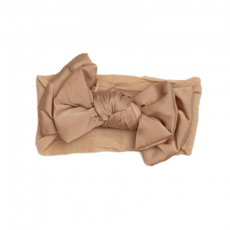 Bentite bebe - Bentita lata, bebe, funda dubla cu nod, poliester, Melvelo, Silk - Caramel