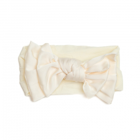 Bentite bebe - Bentita lata, bebe, funda dubla cu nod, poliester, Melvelo, Silk - Cream