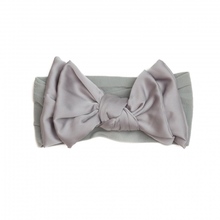 Bentite bebe - Bentita lata, bebe, funda dubla cu nod, poliester, Melvelo, Silk - Gray