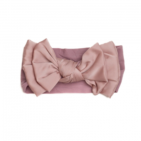 Bentite bebe - Bentita lata, bebe, funda dubla cu nod, poliester, Melvelo, Silk - Peach