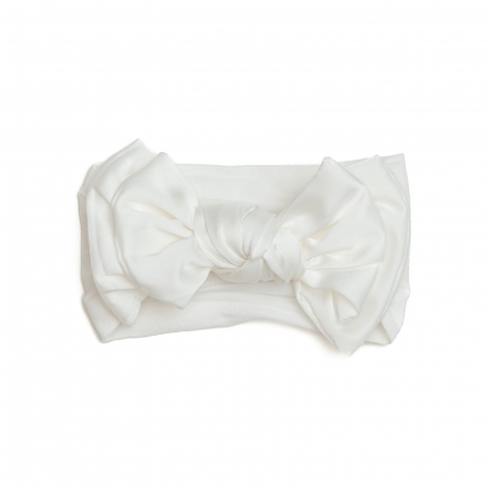 Bentite bebe - Bentita lata, bebe, funda dubla cu nod, poliester, Melvelo, Silk - White