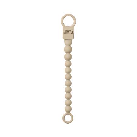 BIBS - Clip pentru suzeta Beaded, cu margele din silicon Ivory [2]