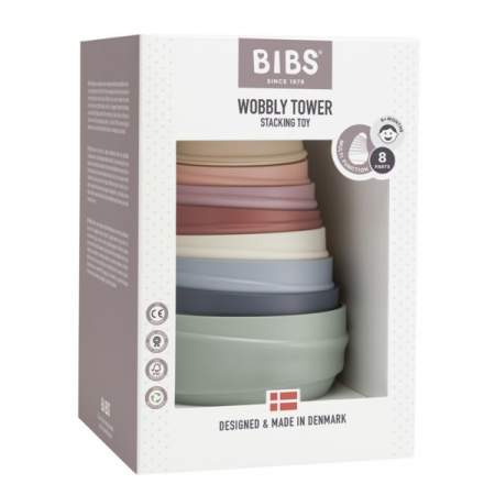 BIBS -  Jucaria Turnul Wobbly, Pastel Rainbow [2]