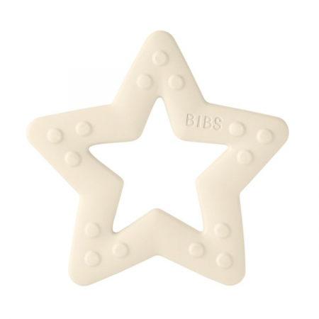 Jucarii pentru dentitie - BIBS- Jucarie de dentitie in forma de steluta, Ivory