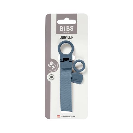 BIBS - Lantisor clip Loop pentru suzeta, Petrol [3]