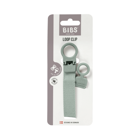BIBS - Lantisor clip Loop pentru suzeta, Sage [1]