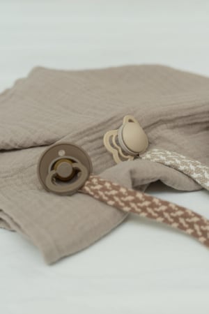 Bibs - Lantisor clip pentru suzeta, Cloud/Iron [3]