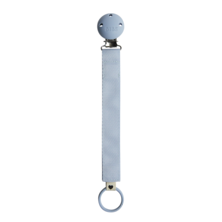 Produse - BIBS - Lantisor clip Ribbon pentru suzeta, Dusty Blue