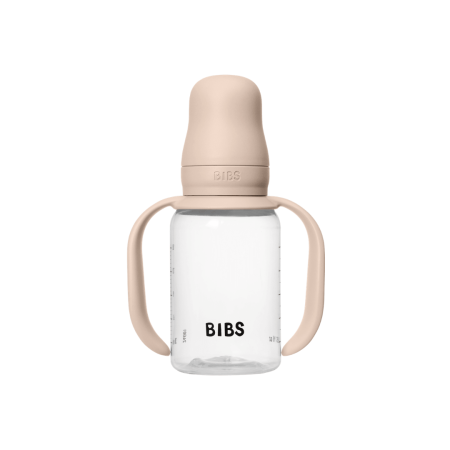 BIBS - Set biberon tip Sippy Cup PP 150 ml cu cioc din silicon și sistem antipicurare, Blush [4]