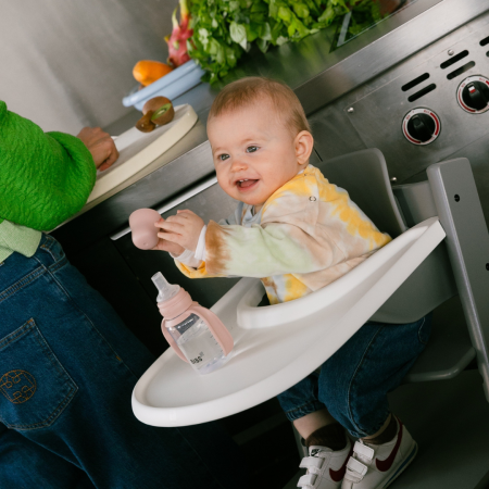 BIBS - Set biberon tip Sippy Cup PP 150 ml cu cioc din silicon și sistem antipicurare, Blush [13]