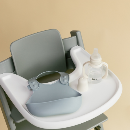 BIBS - Set biberon tip Sippy Cup PP 150 ml cu cioc din silicon și sistem antipicurare, Ivory [10]