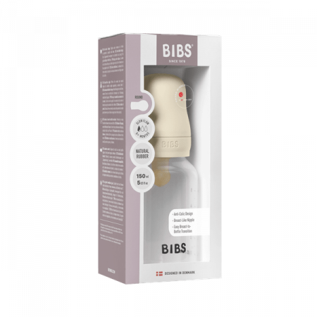 BIBS - Set complet biberon anticolici, 150 ml, Latex, Ivory [4]