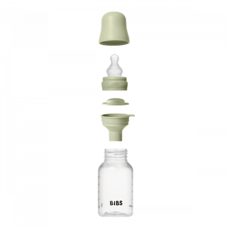 BIBS - Set complet biberon anticolici, 150 ml, Silicon, Sage [1]