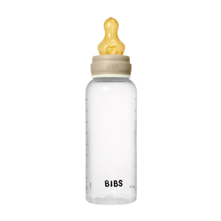 BIBS - Set complet biberon fosforescent anticolici PP fara BPA, 270 ml, Latex, Vanilla Glow [3]
