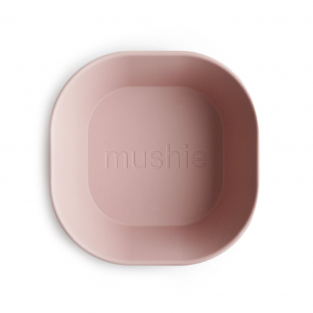 Servire masa copii - Bol Patrat Mushie - Blush