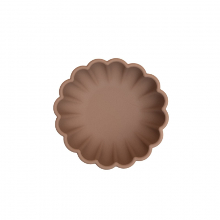 Bol pumpkin rotund din silicon alimentar cu ventuza pentru diversificare, anti-alunecare, Melvelo - Natural [1]