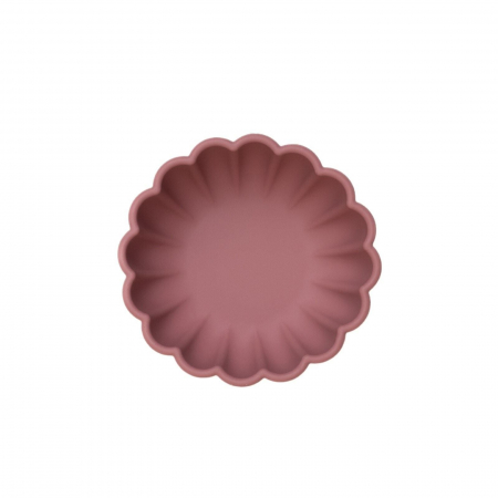 Bol pumpkin rotund din silicon alimentar cu ventuza pentru diversificare, anti-alunecare, Melvelo - Woodchuck [1]